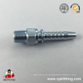 13011-Sp CNC maquinaria de acero galvanizado de latón macho rosca BSPT Barb Fitting